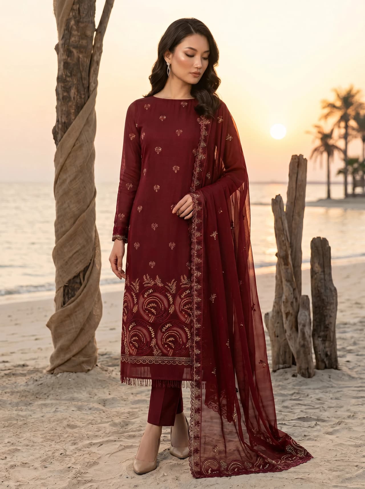 Delaya 3 Piece - Unstitched Embroidered Lawn Suit